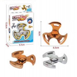 Gyro Tri Aluminum Fidget Spinner Stress Reducer Toy for Autism Adult, Child (Mix Color)
